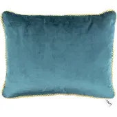 Mars & More half kussen fluweel goud petrol 35x45cm