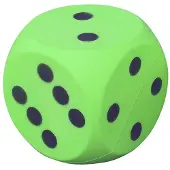 Pre-Sport Uncoated Foam Dice Green