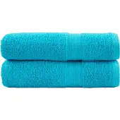 vidaXL Handdoeken SOLUND 2 st 600 g/m² 50x100 cm turquoise