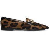 Manfield Suède panter loafers met gouden chain | Maat 38