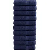 vidaXL Badhanddoeken SOLUND 10 st 600 g/m² 70x140 cm marineblauw