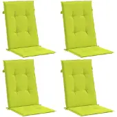 vidaXL Tuinstoelkussens 6 st hoge rug 120x50x3 cm stof heldergroen