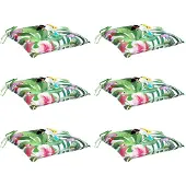 vidaXL Stoelkussens 6 st 50x50x7 cm stof meerkleurig