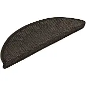 vidaXL - Trapmatten - zelfklevend - 15st - sisal-look - 56x17x3cm - antracietkleur
