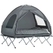 SoBuy 4-In-1 Tent - Grijs - 2 Persoons - 193x188x145cm
