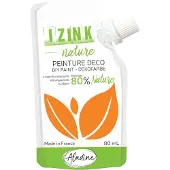 Aladine plakkaatverf Izink Nature 80 ml oranje milieuvriendelijk.