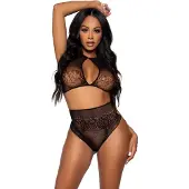 Leg avenue Halter crop top & thong panty