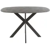 Hoyz bartafel kruisframe deens ovaal 3d bruin