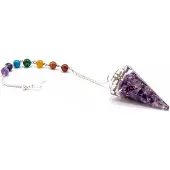 Ancient Wisdom Orgonite Power Chakra Pendulum - Amethist
