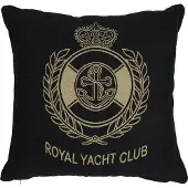Mars & More gobelin kussen antraciet royal yacht club 45x45cm*