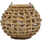 Mars & More windlicht waterhyacinth bol 19cm