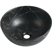 Guido Gusto Waskom Verla 35x35x15cm Nero marmerlook zwart