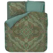 Pip studio Dekbedovertrek Alfombra Green Katoen-140 x 200 / 220 cm | 1-Persoons