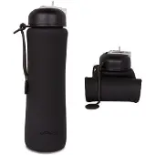 CoolPack Pompfles 600 ml RPET Zwart - Lekker handig