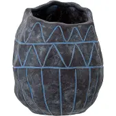 Creative Collection Ivo Deco Vaas, Blauw, Keramiek