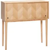 Hubsch Visgraat Console Tafel Schuifdeuren Naturel