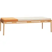 Hubsch Amber Dagbed Oranje/Beige/Naturel