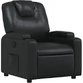 vidaXL Relaxfauteuil Zwart Kunstleer