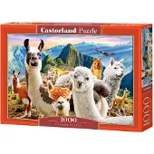 Castorland Llamas Selfie – Puzzel – 1.000 stukjes – Satijnen afwerking – Perfecte pasvorm – Europese kwaliteit