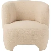 J-Line Zetel 1-Zit Gebreid Tex/Ht Wit