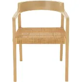 J-Line Stoel Emma Teak Natuurlijk