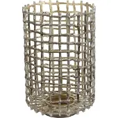 Countryfield Theelichth Grid L antiek zilver