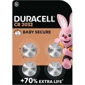 Duracell Knoopcelbatterijen 2032 4 stuks