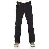 Wrangler Heren Jeans Broeken Texas regular/straight Fit Zwart 34W / 32L Volwassenen
