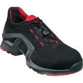 Uvex 8512, Unisex, Volwassenen, Veiligheidsschoenen, Zwart, Grijs, Rood, FO, S1, Vetergesp