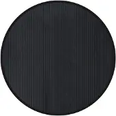 vidaXL Vloerkleed rond 100 cm bamboe zwart