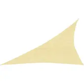 vidaXL Zonnezeil 160 g/m² 3x4x5 m HDPE beige