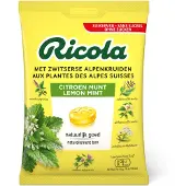 Ricola 3x Keelpastilles Citroen Munt Suikervrij Zakje 75 gr