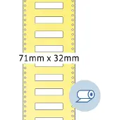Herma Rol etiketten thermotransfer 71x32 mm wit papier licht glanzend 5000 st.