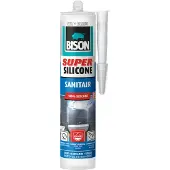 Bison Siliconenkit Super Silicone Sanitair Wit 300ml