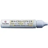 Rayher Hobby Materialen Rayher Hobby Kaars stift - wasliner - wit - glitter - 30 ml - kaarsenstift - kaarsenpen - op kaarsen schrijven