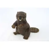Hansa pluche bever knuffel - Levensecht bosdier van 29 cm - Luxe kwaliteit