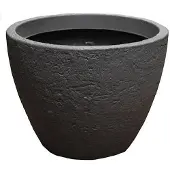 Gardalux Bloempot | | Ø 49 cm (Polyethyleen, Binnen/Buiten, Antraciet)