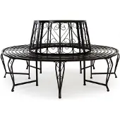 Casaria DUB Boombank - Tuinzetel - Zwart - Metaal - Ø160 cm