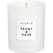 Scento - Peony & Rose Geparfumeerde Kaars - 190 G