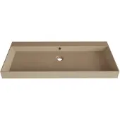 SaniGoods Kolo wastafel 100cm met 1 kraangat mat cappuccino
