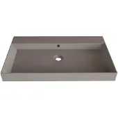 Gliss Design Wastafel lako 90 cm zonder kraangat mat leigrijs