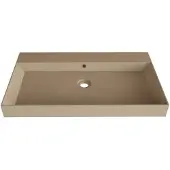 Gliss Design Wastafel lako 90 cm 1 kraangat mat cappuccino