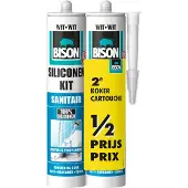 Bison Siliconenkit Sanitair Wit 300ml