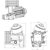 NRF Olie radiator, motorolie 31847
