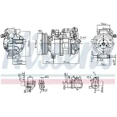 Nissens Compressor, airconditioner 890246
