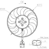 NRF 47970 Koelventilator