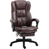 Vinscetto Bureaustoel 68,5 cm x 68,5 cm x 119-127 cm bruin