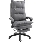 Vinsetto Bureaustoel met massagefunctie, grijs