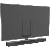 Cavus premium frame voor diverse Yamaha soundbars / zwart