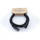 Cordial ED 2 FM XLR Verbindingskabel [1x XLR-bus 3-polig - 1x XLR-stekker 3-polig] 2 m Zwart